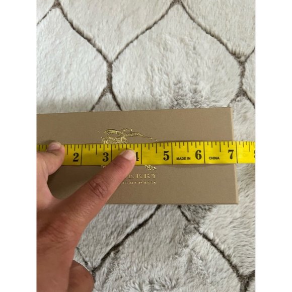 Burberry Case Cardboard Storage Box Beige 3" x 7" x 2" - Picture 4 of 8